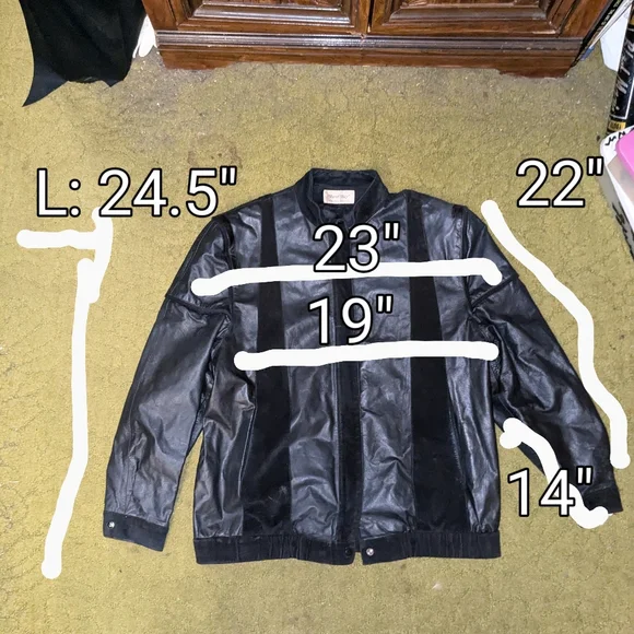 80-90s saks fifth avenue レザーボンバージャケット 黒 Saks Fifth Avenue Leather Outer Shell Coats, Jackets & Vests